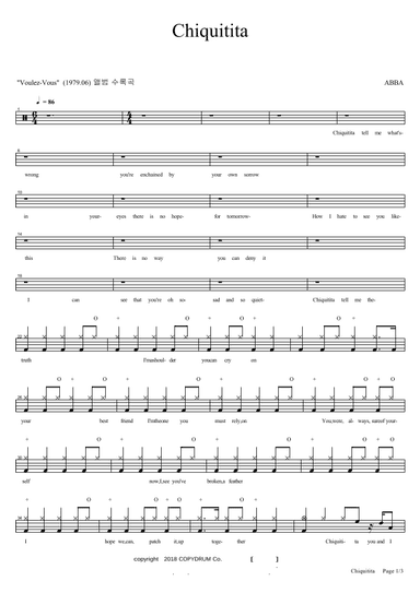 Chiquitita (arr. COPYDRUM)