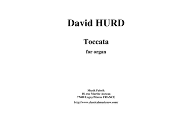 David Hurd:  Toccata for organ