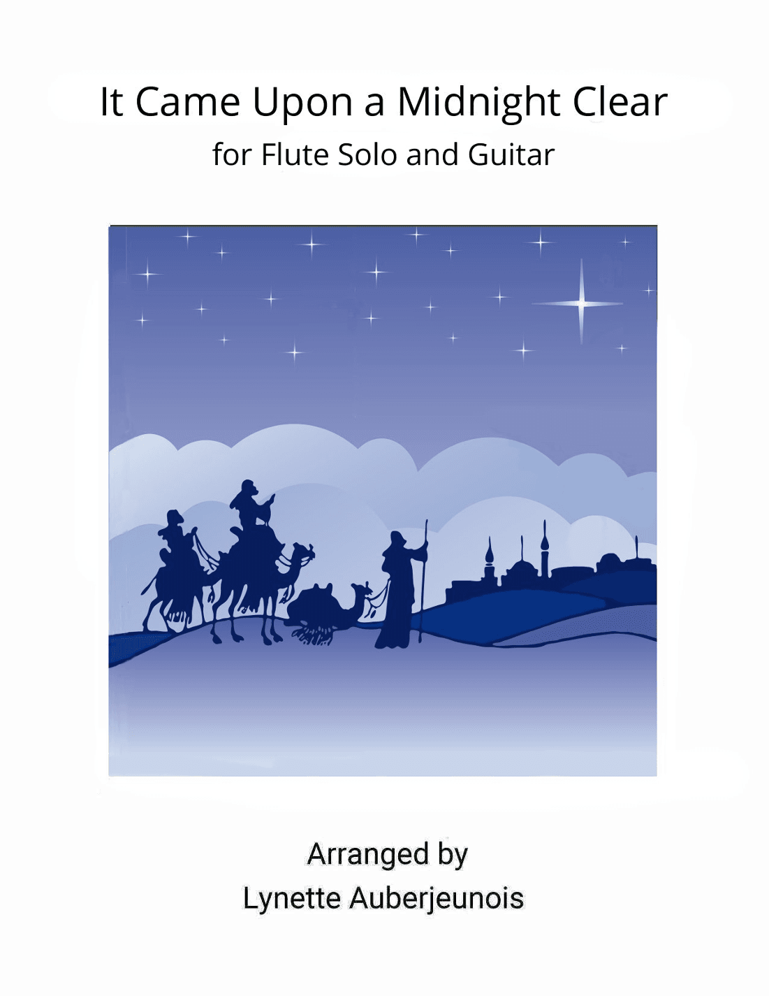 It Came Upon a Midnight Clear - Flute Solo with Guitar Chords (arr. Lynette Auberjeunois)