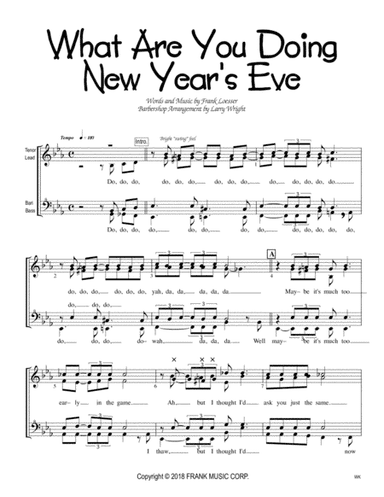 What Are You Doing New Year's Eve? (arr. Larry Wright)
