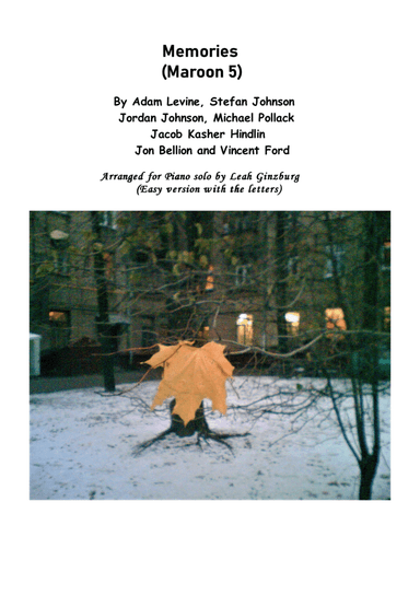 Memories (arr. Leah Ginzburg)