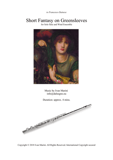 Short Fantasy on Greensleeves - for Solo flute and Wind Ensemble