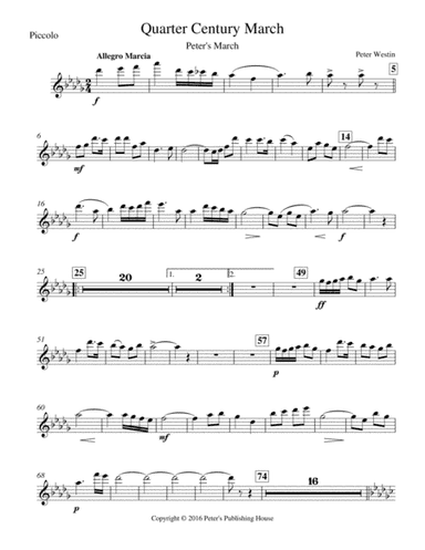 Quarter Century March Piccolo