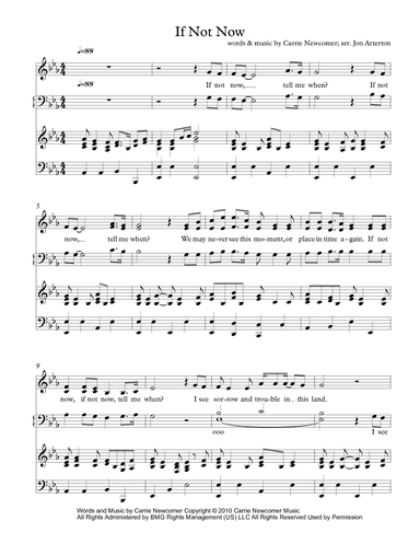 If Not Now (arr. Jon Arterton)