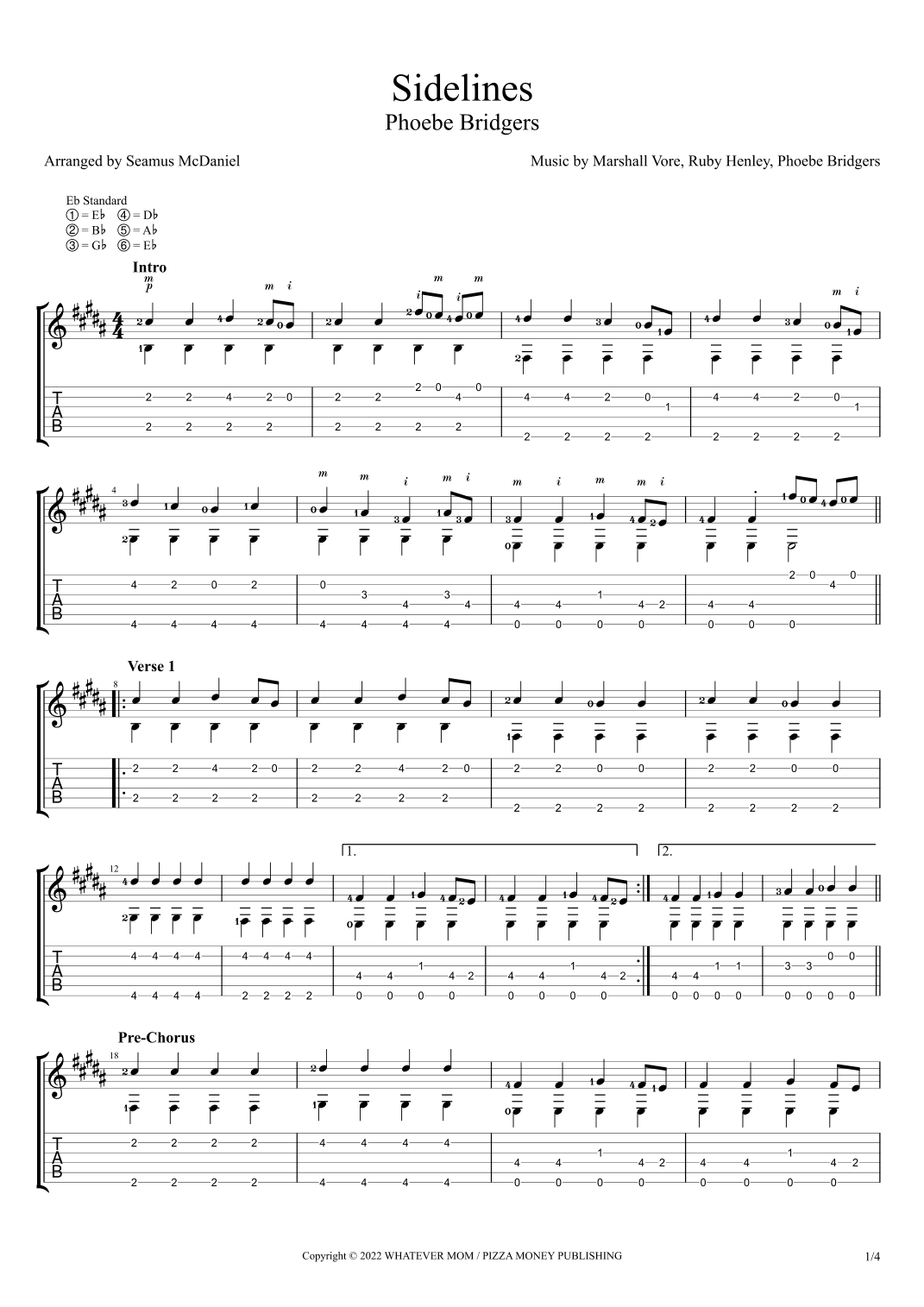 Sidelines (arr. Seamus McDaniel)