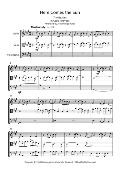 Here Comes The Sun (arr. Alex Phillips-Yates)