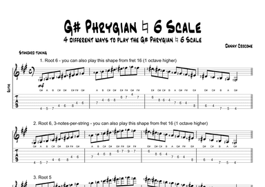 G# Phrygian Natural 6 Scale (4 Ways to Play)