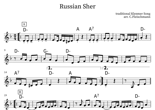 Russian Sher (arr. Christoph Fleischmann)