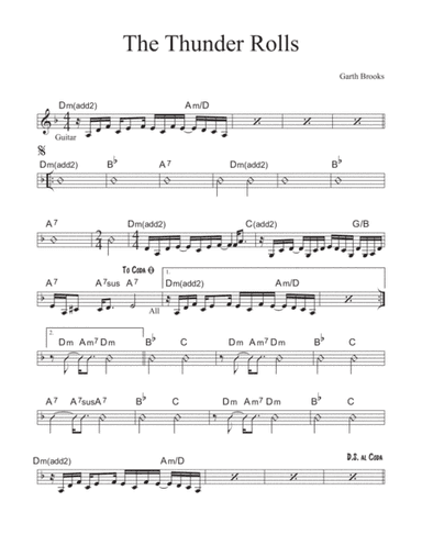 The Thunder Rolls (arr. David M Fagnant)