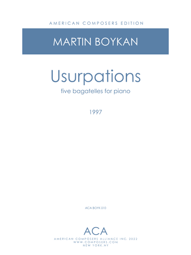 [Boykan] Usurptations