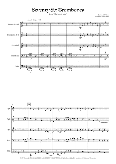 Seventy Six Trombones (arr. Robert Newth)
