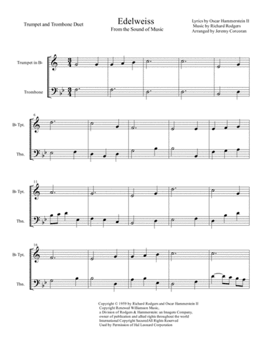 Edelweiss (arr. Jeremy Corcoran)