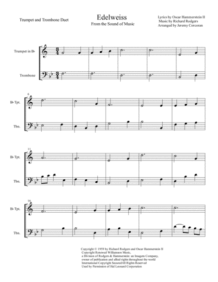 Edelweiss (arr. Jeremy Corcoran)