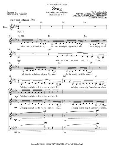 Svag (arr. Rune Ulset Furberg)