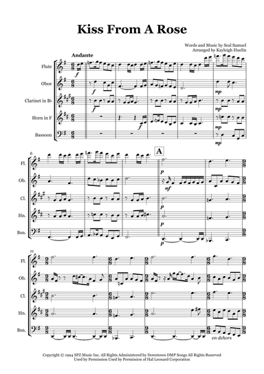 Kiss From A Rose (arr. Kayleigh Huelin)