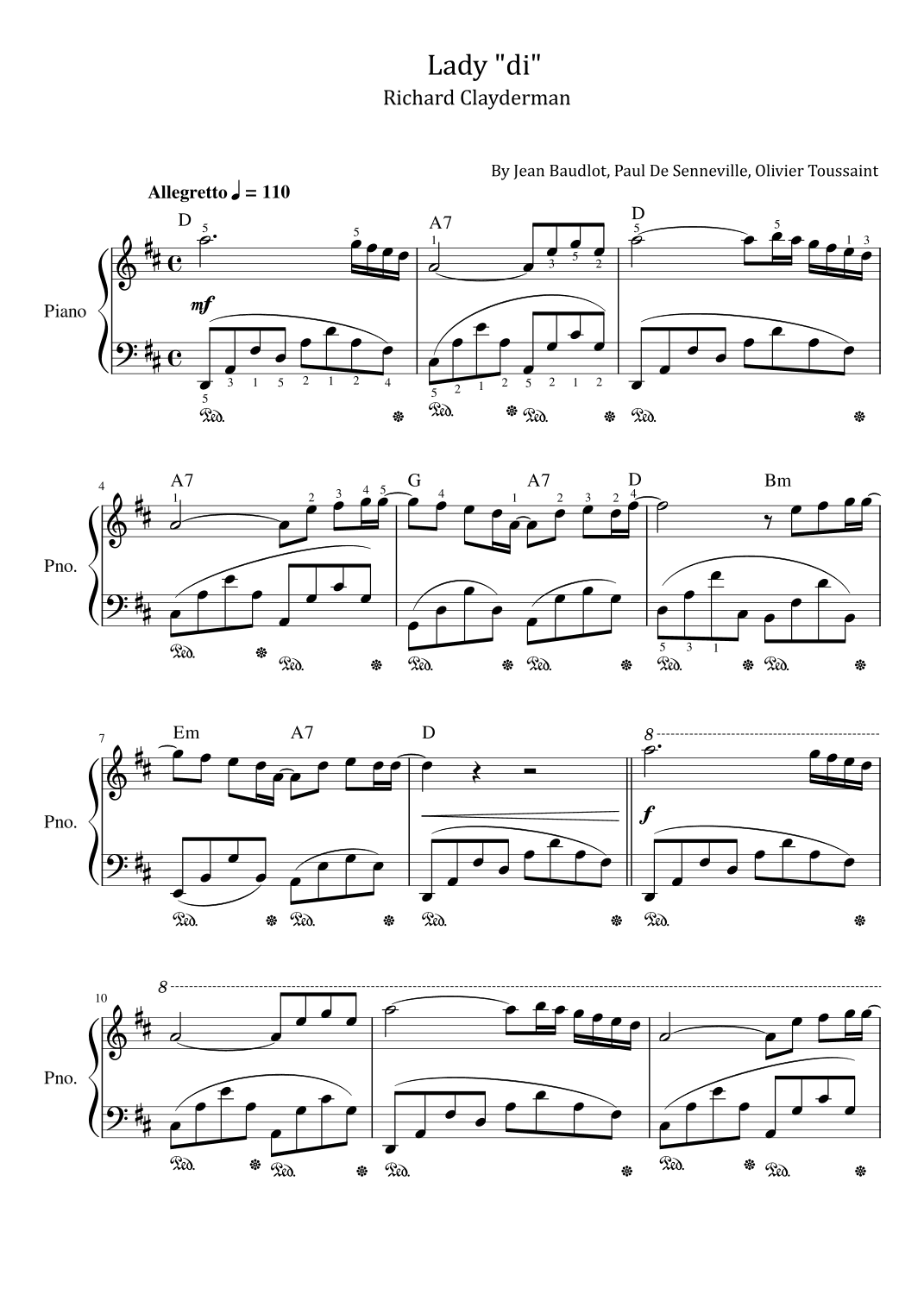 Lady "di" (arr. poon)
