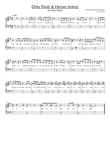 Only Fools & Horses (arr. Tom Potten)