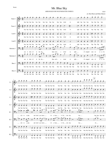 Mr. Blue Sky (arr. Ben Bram Music)
