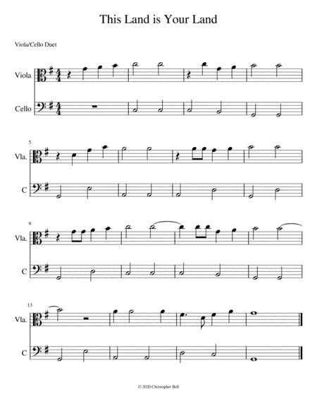 This Land Is Your Land (arr. Christopher Bell)