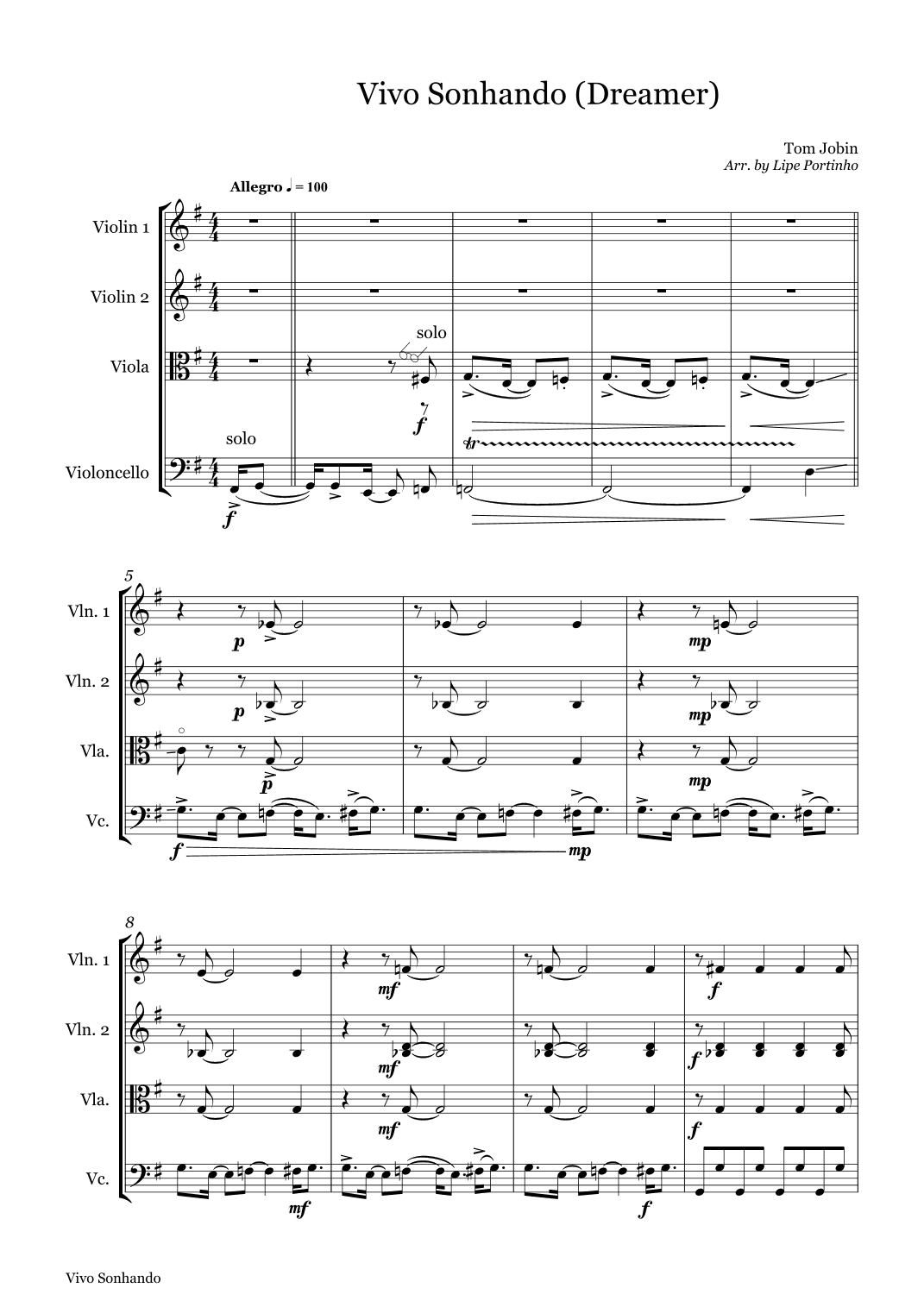 Dreamer (arr. Lipe Portinho)