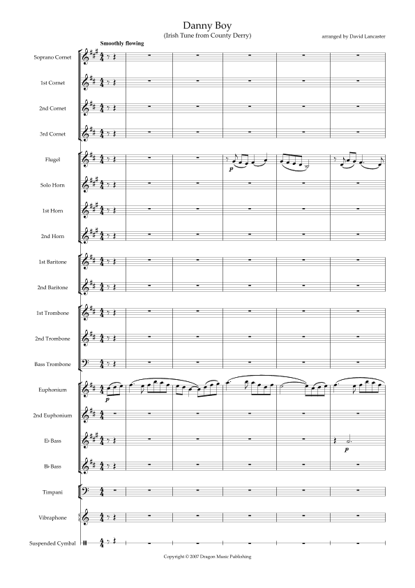 Danny Boy - euphonium solo (arr. David Lancaster)