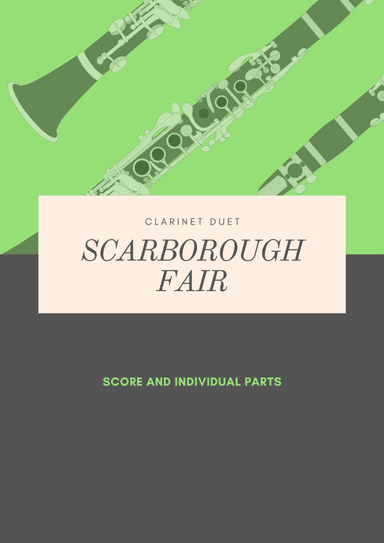 Scarborough Fair Easy Clarinet Duet (arr. Douglas Wattson)