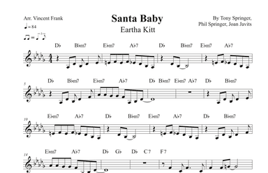 Santa Baby (arr. Vincent Frank)