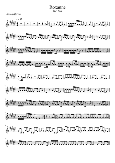 Roxanne (arr. Sean M.)