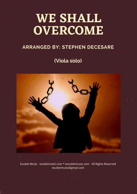 We Shall Overcome (Viola solo and Piano) (arr. Stephen DeCesare)