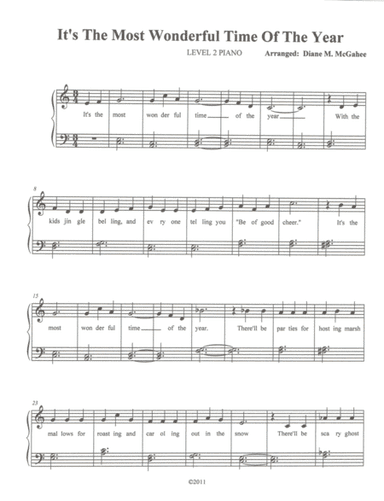 The Most Wonderful Time Of The Year (arr. Diane M. McGahee)