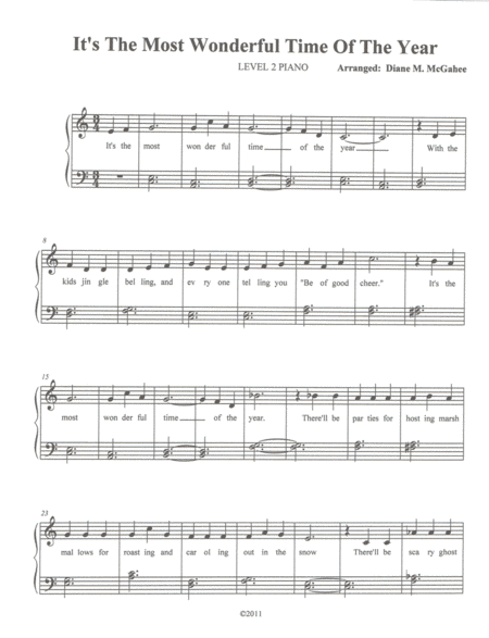 The Most Wonderful Time Of The Year (arr. Diane M. McGahee)