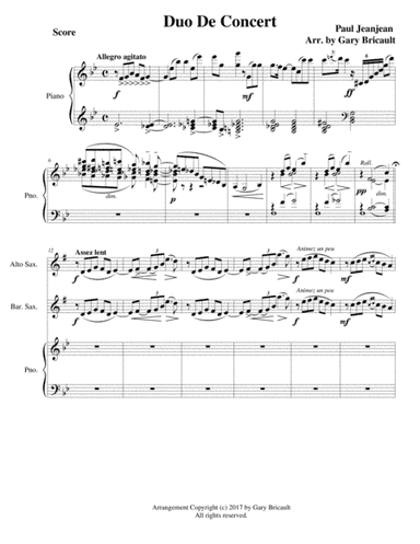 Duo De Concert (arr. Gary Bricault)