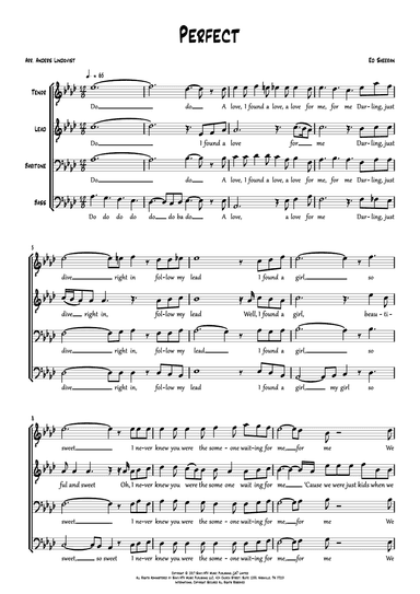 Perfect (arr. Anders Lindqvist)