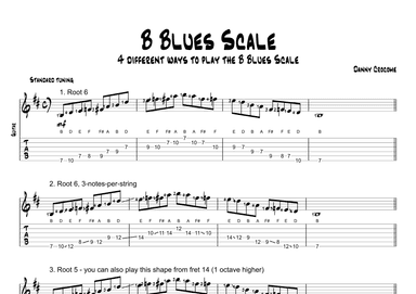 B Blues Scale (4 Ways to Play)
