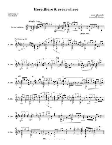 Here, There And Everywhere (arr. Mike Porcel)