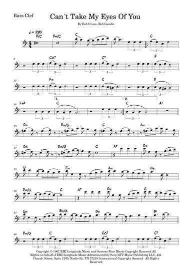 Can't Take My Eyes Off Of You (arr. Fabio Eduardo de Oliveira)