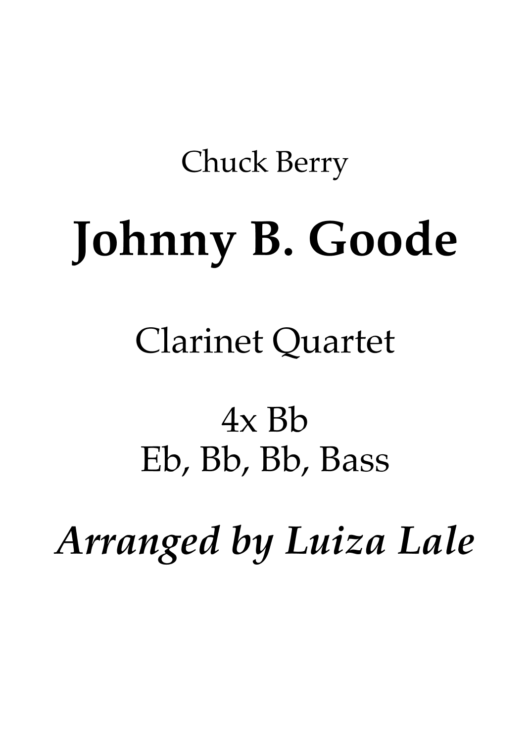 Johnny B. Goode (arr. Luiza Lale)