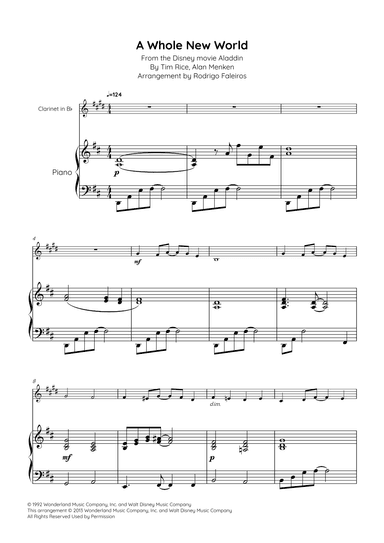 A Whole New World (arr. Rodrigo Faleiros)