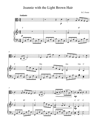 Jeannie with the Light Brown Hair (arr. Kaiserin Rebecca)