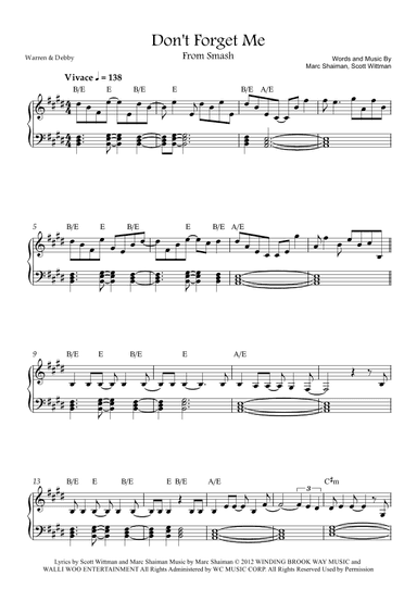 Don't Forget Me (arr. Warren & Debby)