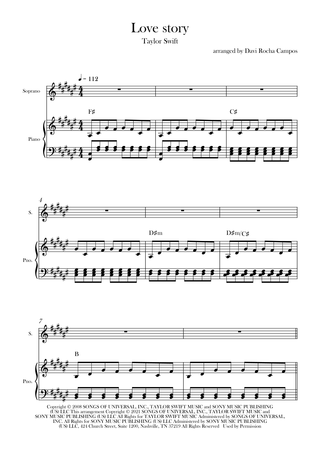 Love Story (arr. Davi Rocha Campos)