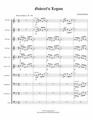 Gabriel's Legion - for Brass Choir