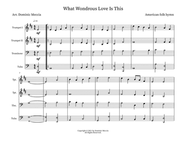What Wondrous Love Is This (arr. Dominic Meccia)