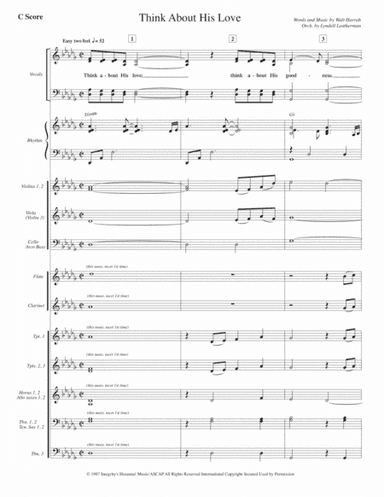 Think About His Love (arr. Lyndell Leatherman)