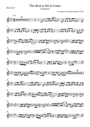 The Best Is Yet To Come (arr. Melquisedeque C.Silva)
