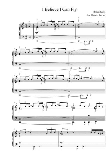 I Believe I Can Fly (arr. Thomas Jancso)