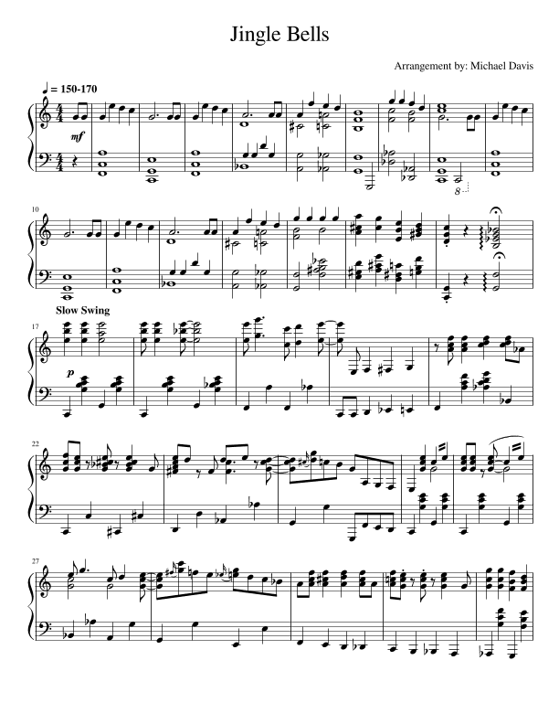 Jingle Bells (arr. Michael Davis)
