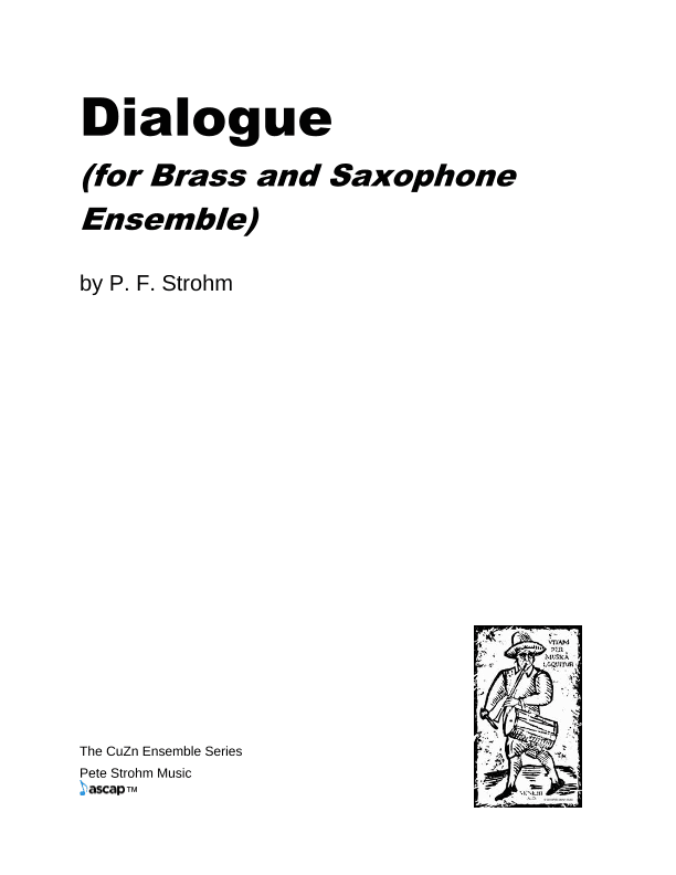 Dialogue (for Brass and Saxophone Ensemble)