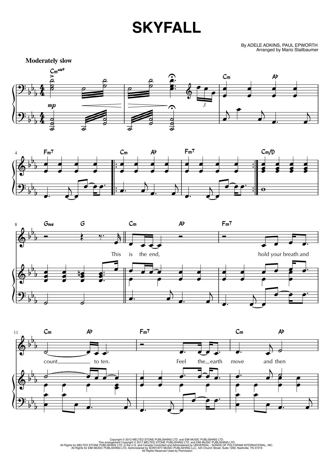 Skyfall (arr. Mario Stallbaumer)