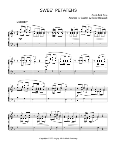 Swee' Petatehs (arr. Richard Giszczak)